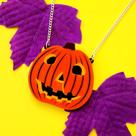 Halloween Pumpkin Necklace