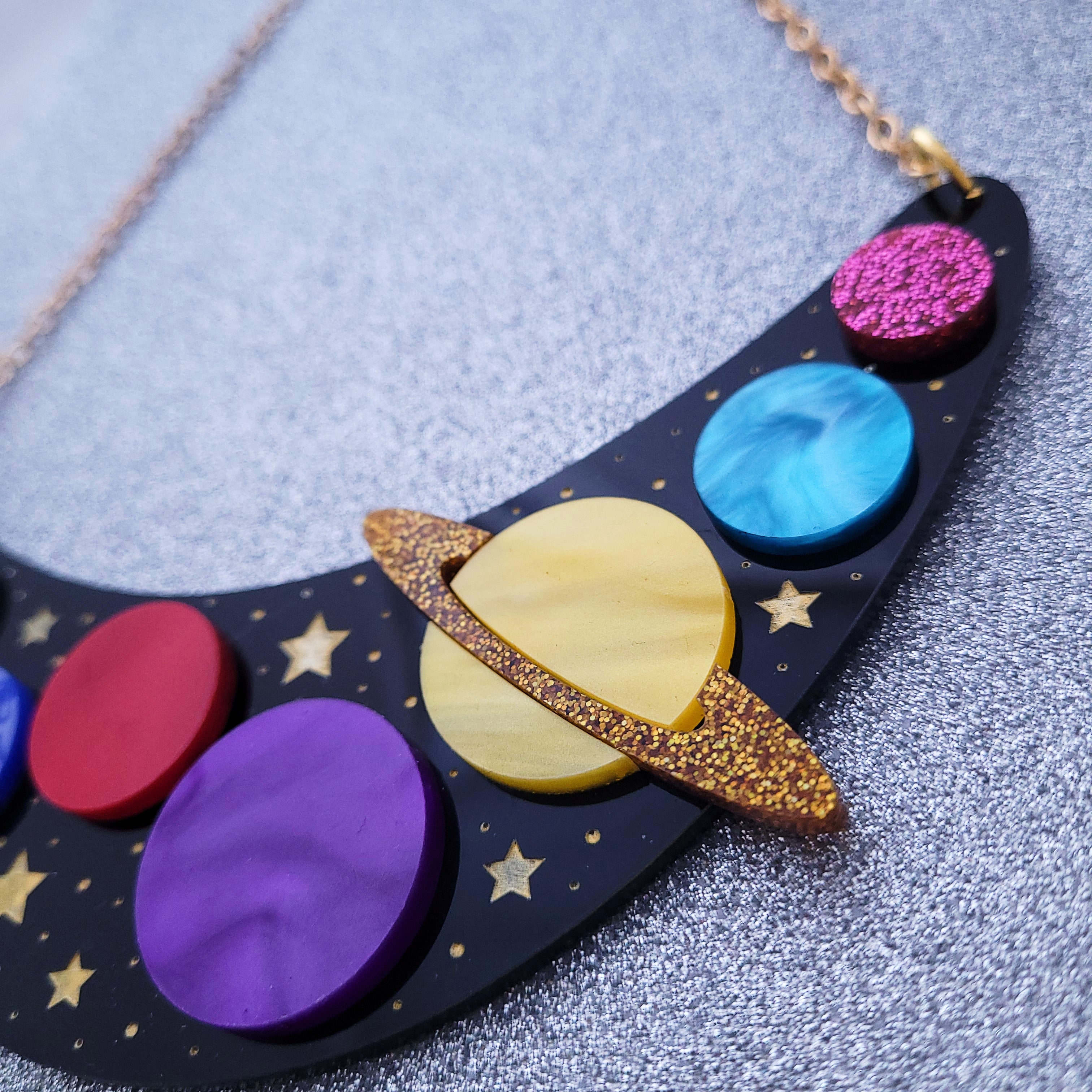 Mush] Brass Tetraorbital Necklace, Spinning Solar System Necklace, Space  Jewelry, Geometric necklace, astronomy necklace, spinning necklace - Shop M  u s h - The Rustic Refined Chokers - Pinkoi