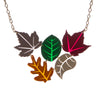 Sugar & Vice Autumn Leaves Cluster Necklace