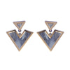 Sugar & Vice Blue Marble earrings 2