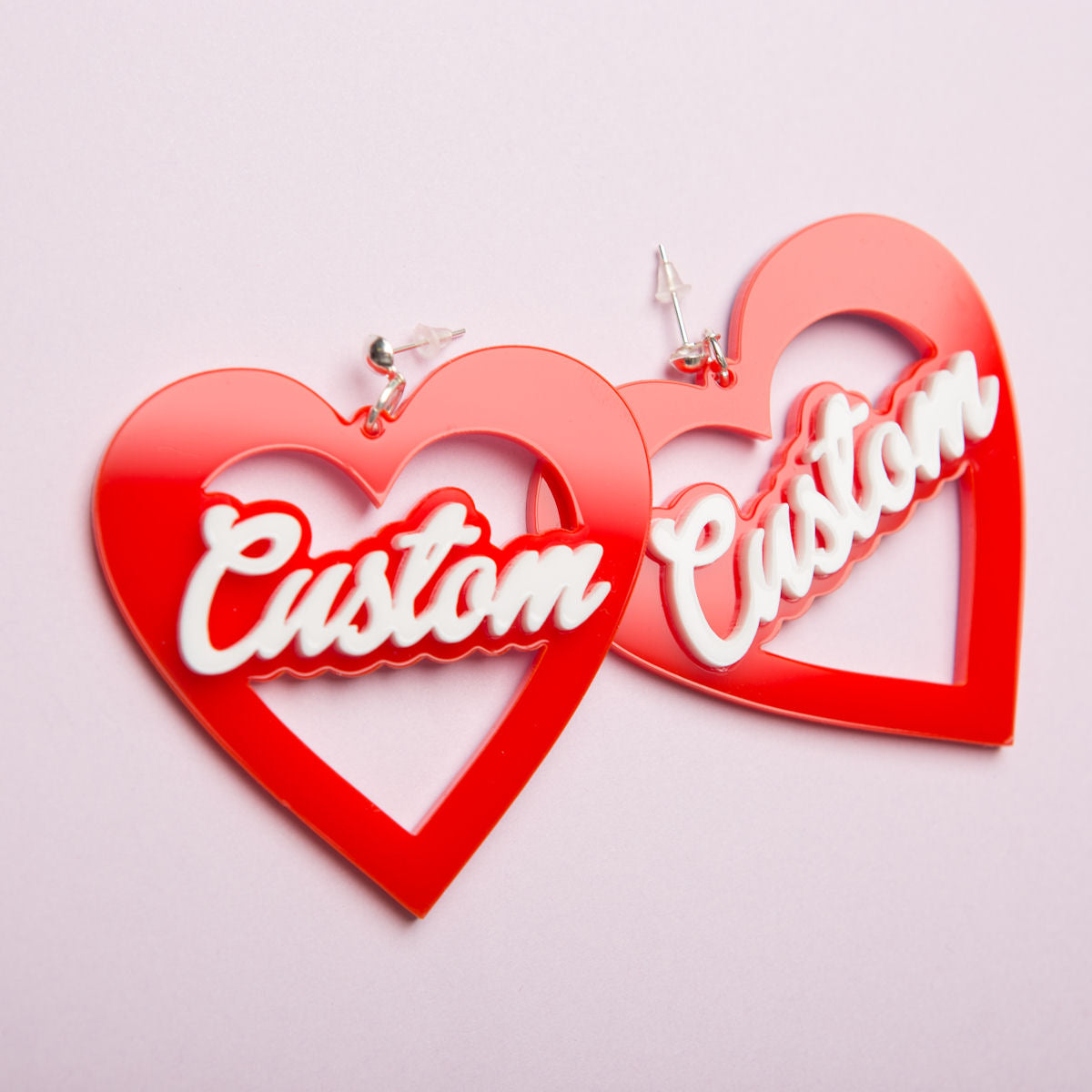 Sugar & Vice Custom Heart earrings social media