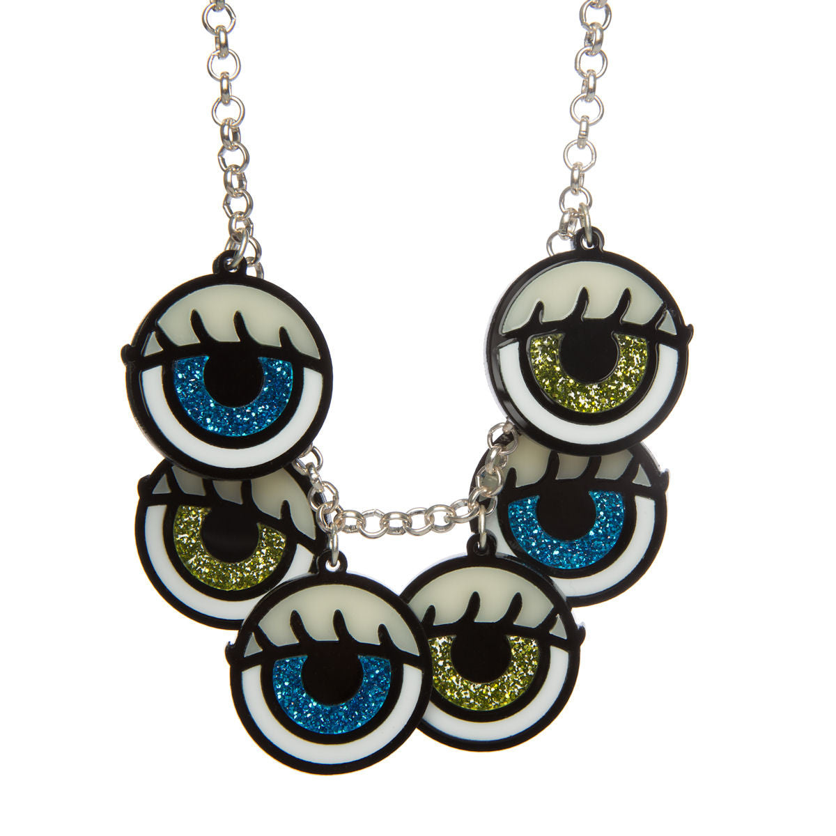 Dolls Eye Charm Necklace 1