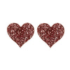 Sugar & Vice Glitter Heart Stud Earrings 1