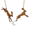 Sugar & Vice Leaping Hares necklace