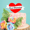 Heart Banner Cake Topper