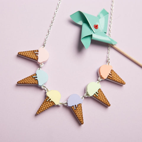 Ice Cream Bunting Necklace