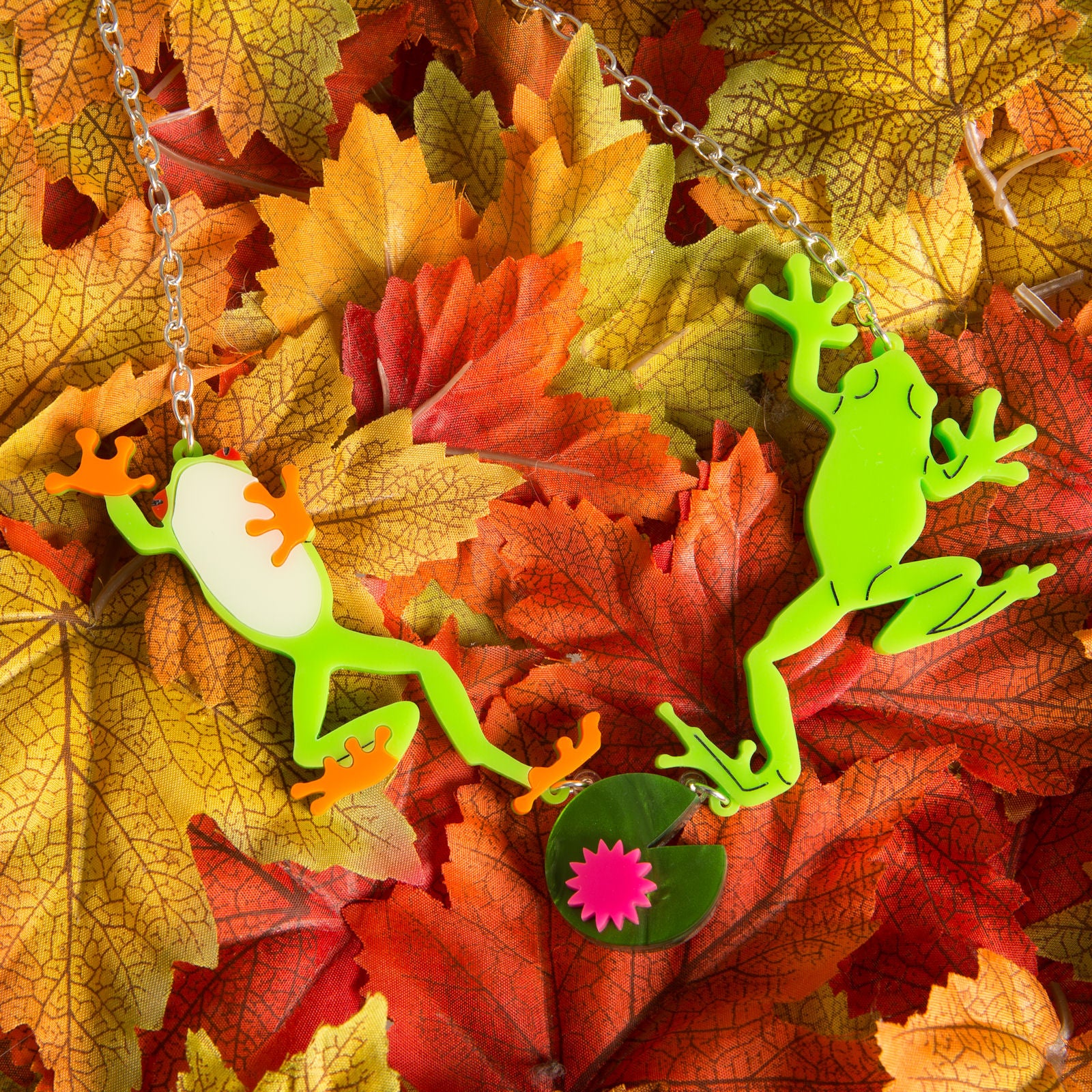 Jumping Frogs Necklace