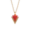 Sugar & Vice Mini Orange Triangle necklace 2