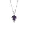 Sugar & Vice Mini Purple Triangle Necklace
