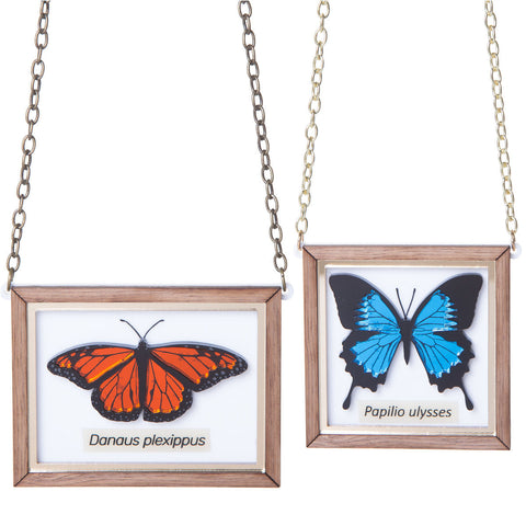 Mounted Butterfly Necklace