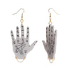 Sugar & Vice Palmistry Hand Earrings