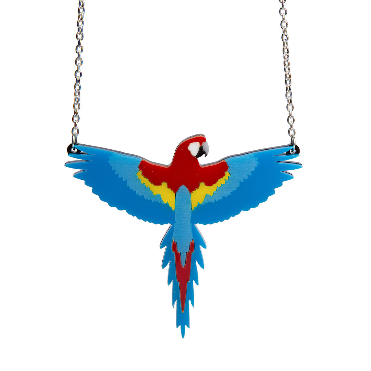Sugar & Vice Scarlet Macaw Parrot Necklace