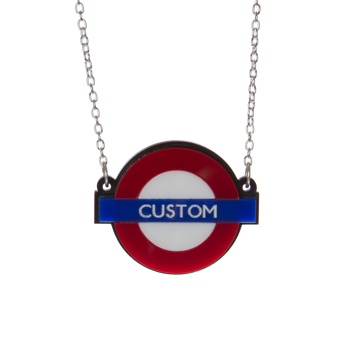 Sugar & Vice Personalised London Tube Stop Necklace