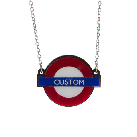 Personalised Tube Stop Necklace