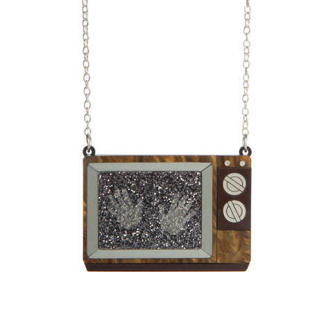 Haunted TV Set Necklace