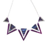 Sugar & Vice Purple Triangles Statement necklace 2