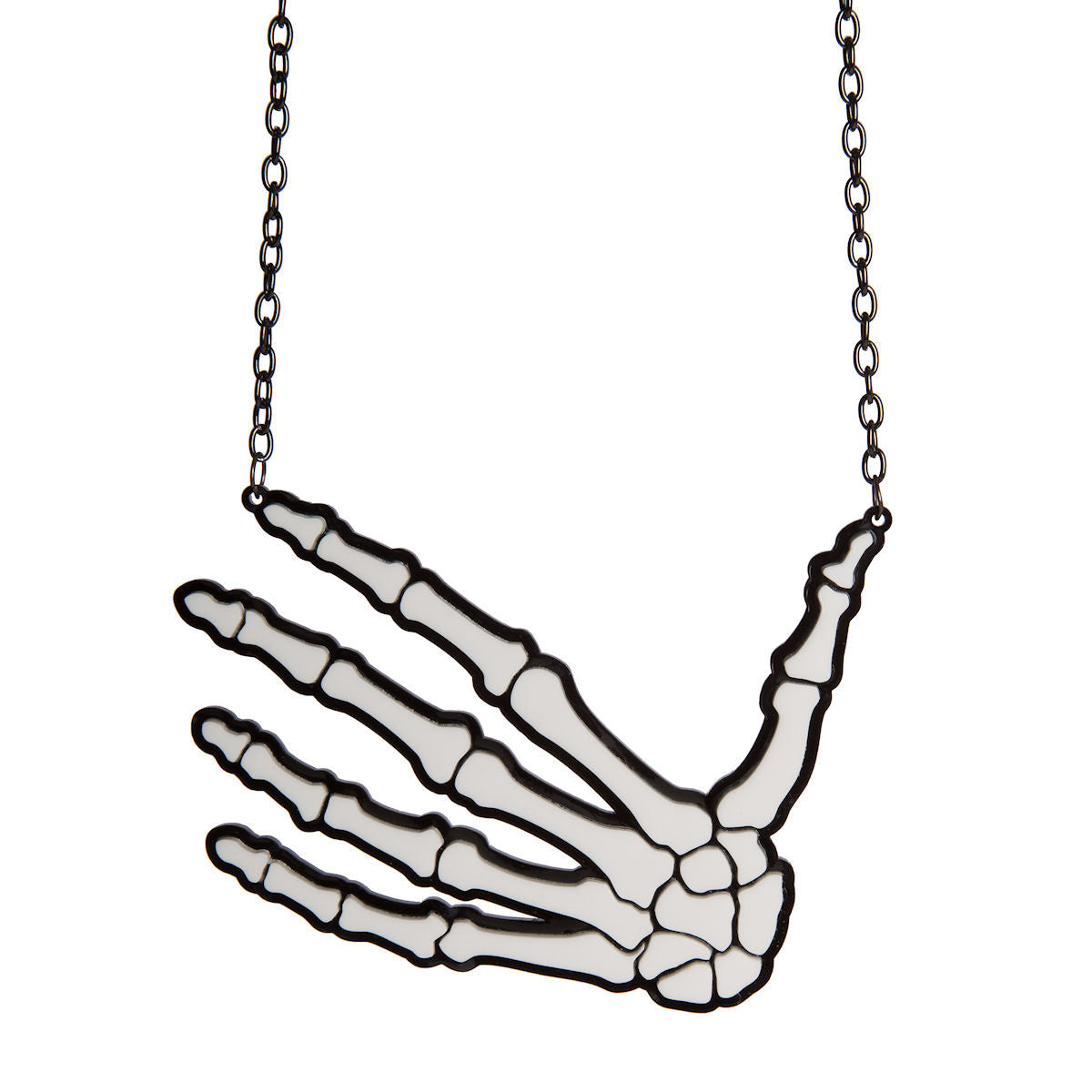 Sugar & Vice Skeleton Hand Necklace 1