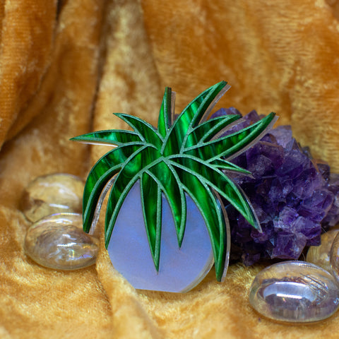 Spider Plant Brooch