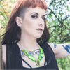 Sugar & Vice Venus Flytrap Necklace Modelled