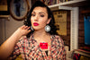 Sugar & Vice View Finder Slides Earrings Modelled