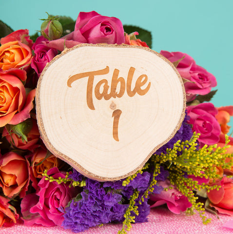 Wooden Table Marker